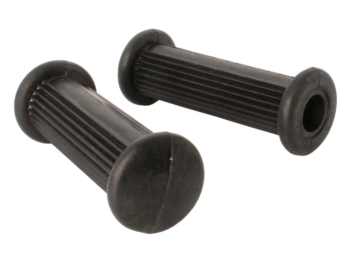 Paar Fußrastengummis - schwarz (alte Form) für Simson S50, S51, SR4 & MZ